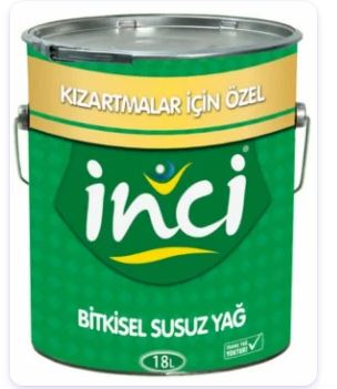 İNCİ Kızartma Yağı 18 Lt. 
