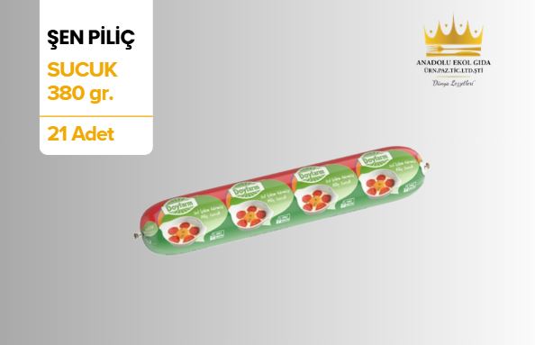 Piliç SUCUK 380 gr.* 21 Ad. Şen Piliç 7,98 kg.